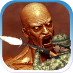 shooting kill zombies game android application logo